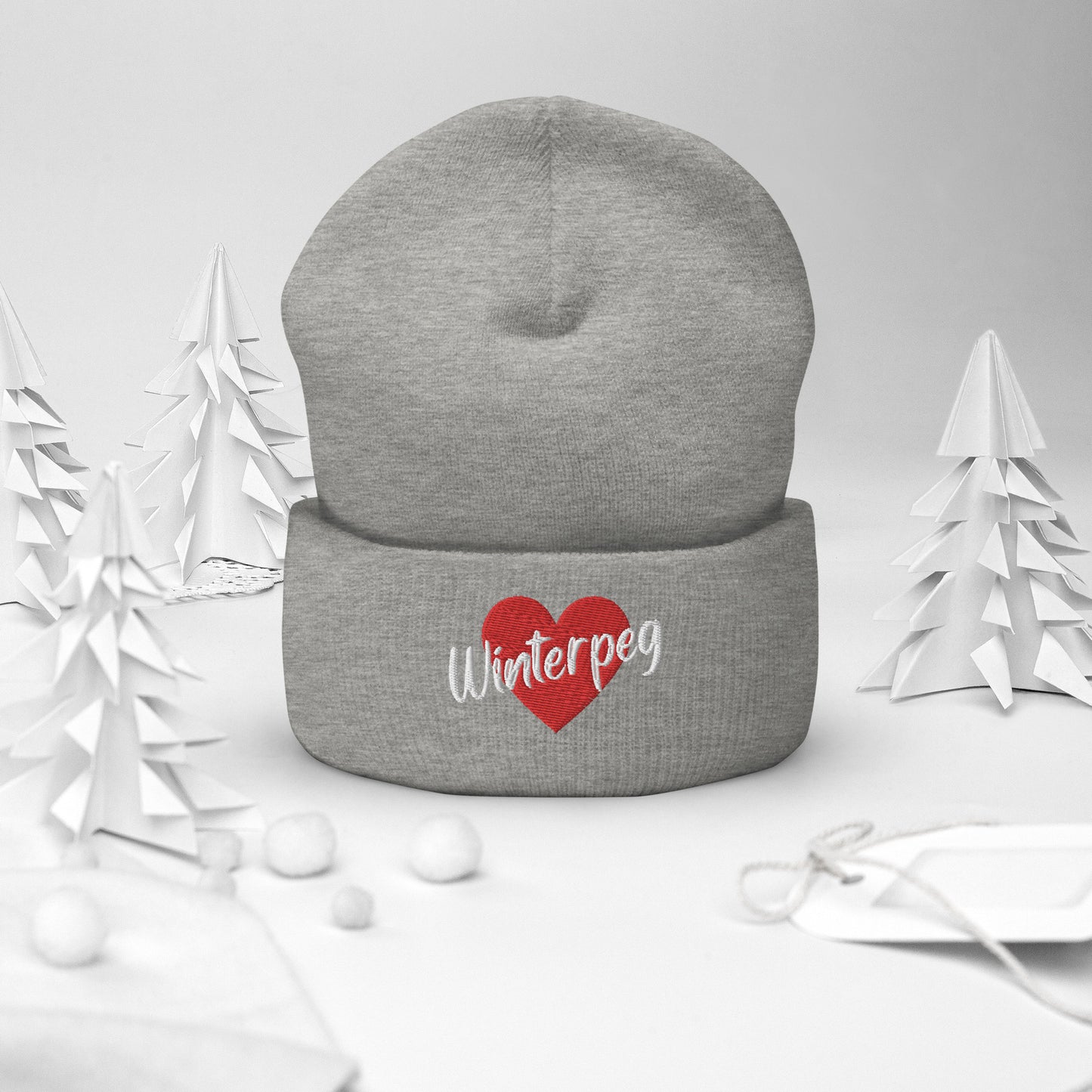 13. HEART Winterpeg Cuffed Toque